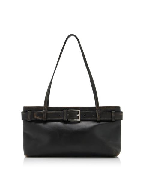 ST. AGNI Brushed Belt Detail Baguette black