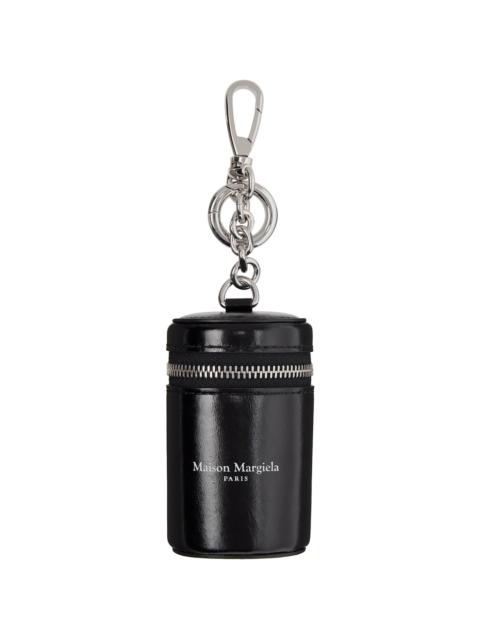Maison Margiela Black Cylindrical Pouch Charm Keychain