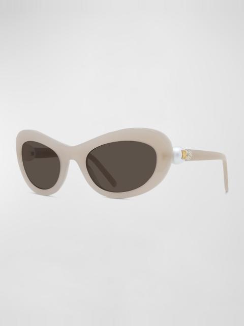 Givenchy Pearlescent Metal Butterfly Sunglasses