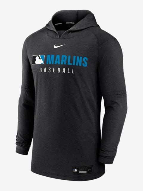 Nike Miami Marlins Authentic Collection Men's Nike Dri-FIT MLB Pullover Hoodie