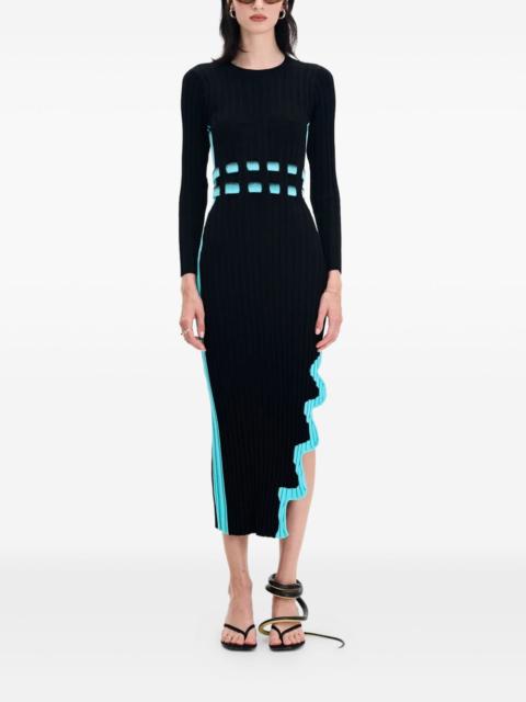 PH5 cut-out ribbed midi dress