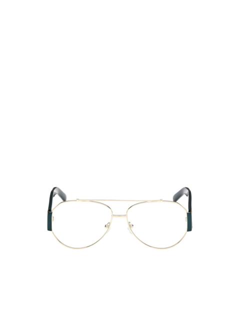 MCM double-bridge pilot-frame glasses
