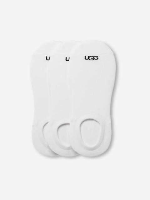 UGG ® Men's Oliver No Show 3 Pack Cotton Blend in White