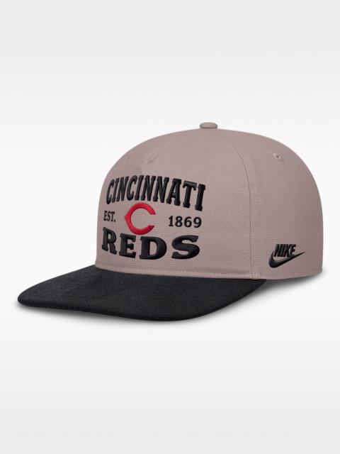 Nike Cincinnati Reds Cooperstown Pro Men's Nike MLB A-Frame Adjustable Hat