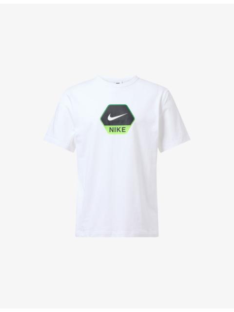 Nike Logo-Print Regular-Fit Cotton T-Shirt