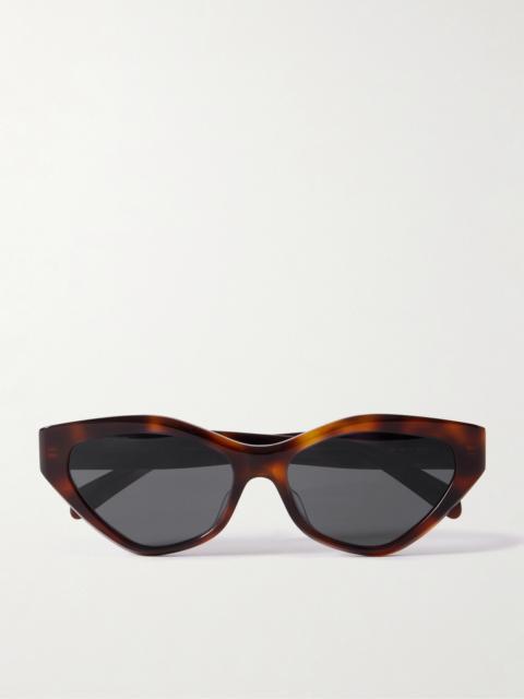 CELINE Triomphe Cat-eye Tortoiseshell Acetate Sunglasses