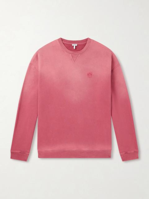 Loewe Anagram-Embroidered Cotton-Jersey Sweatshirt