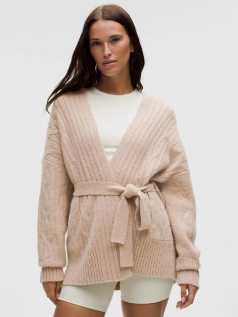 lululemon Alpaca-Blend Tie-Front Long Cardigan