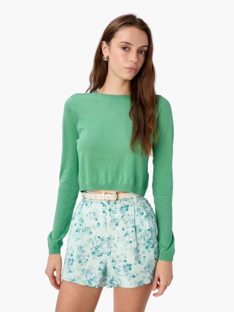 CAMI NYC JAYE CROPPED KNIT TOP MEADOW