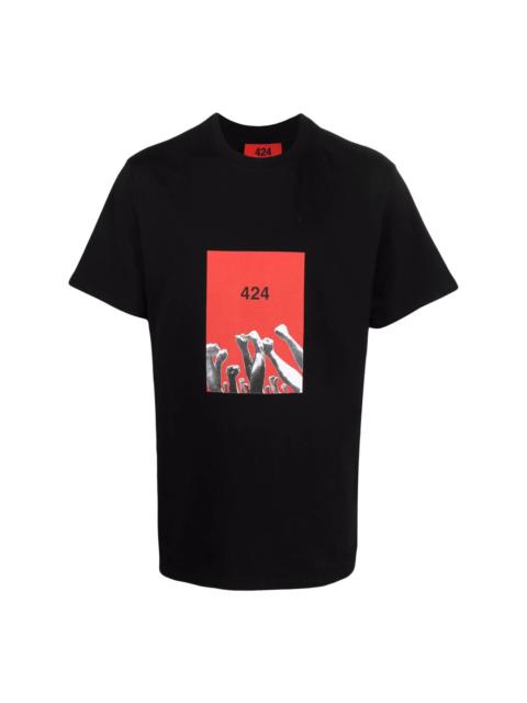 424 graphic-print crewneck T-shirt