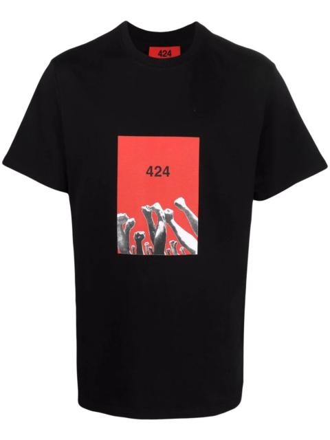 424 graphic-print crewneck T-shirt