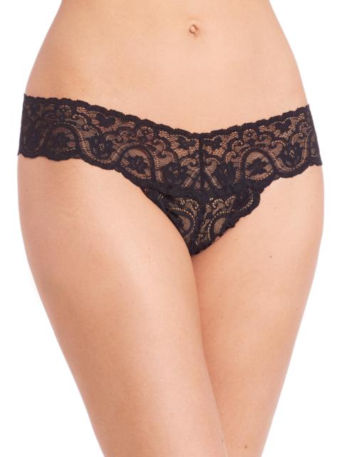 commando Lace Tanga - Black