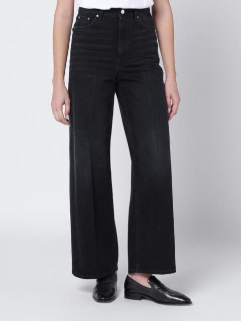 TOTEME Black faded effect jeans in organic cotton