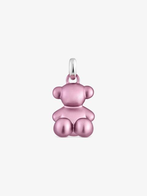 TOUS Medium pale-pink-colored steel bear Pendant Bold Bear