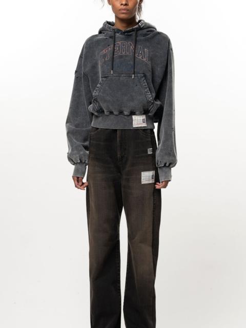 Maison MIHARAYASUHIRO Bleached College Print Hoodie