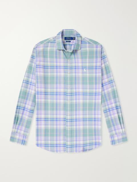 Polo Ralph Lauren Logo-Embroidered Checked Cotton Shirt