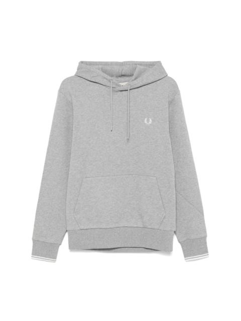 logo-embroidered hoodie