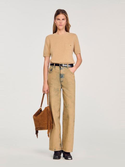 Sandro SHORT-SLEEVE SWEATER