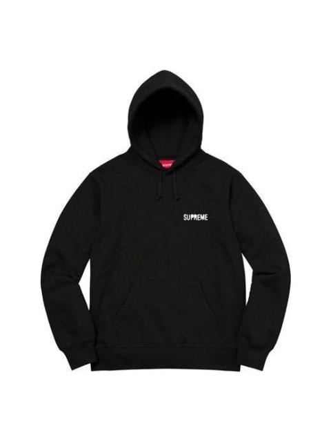Supreme Supreme Restless Youth Hooded 스웨터 '블랙 화이트'SUP-SS20-524