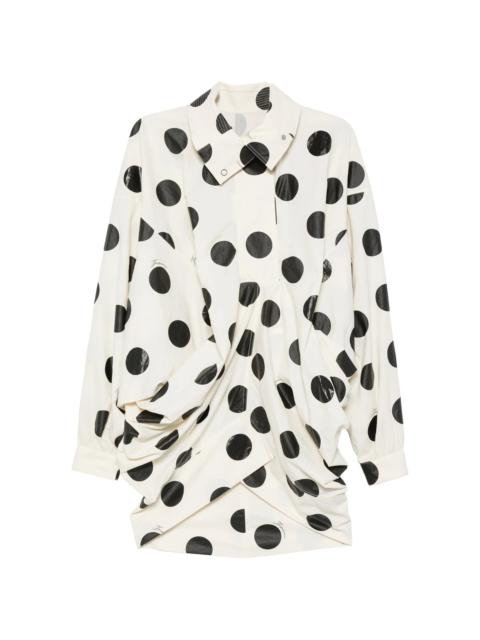 JACQUEMUS Jacquemus Polka-dot Cocoon-sleeve Jacket