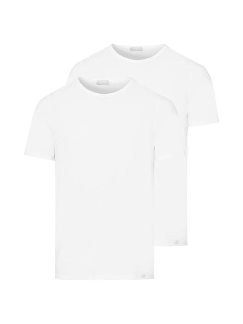 HANRO Cotton Essentials 2-Pack Crew Neck Cotton T-Shirts
