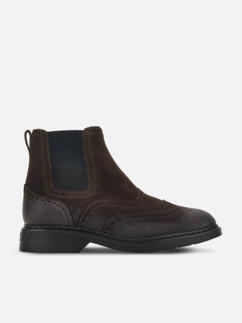 HOGAN Chelsea Boots Brown