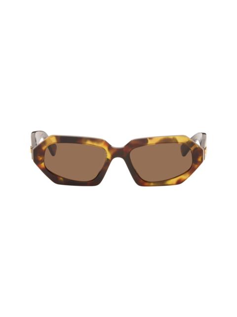 Bottega Veneta Brown Classic Oval Sunglasses