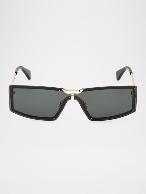 Metal Rectangle Sunglasses