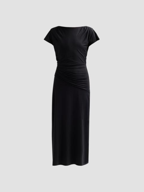 VERONICA BEARD Women's Lila Ruched Midi Dress - Black
