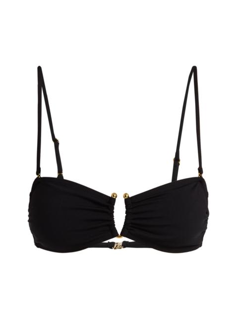 NILI LOTAN Women's Bandeau Bikini Top - Black
