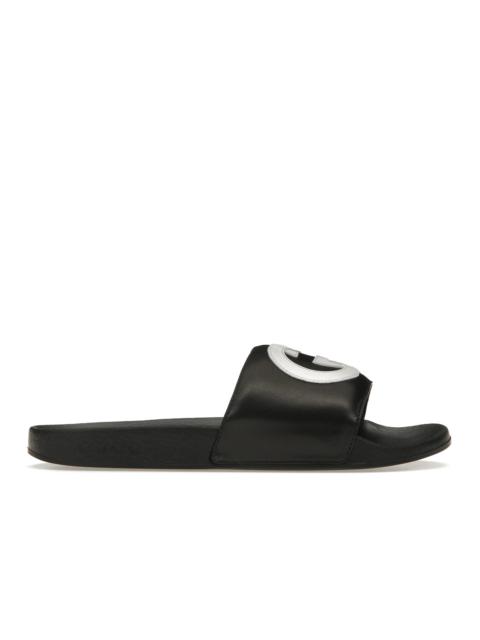 Interlocking G leather slide sandal