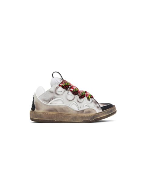 Lanvin White Curb Sneakers