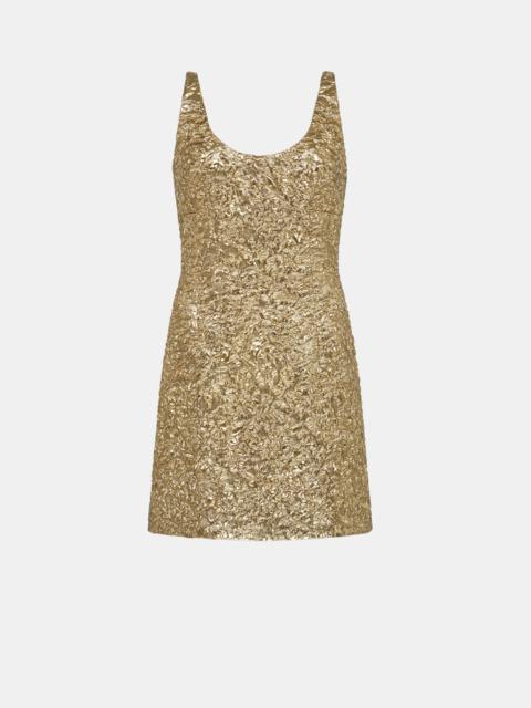 EMILIA WICKSTEAD Einna Dress In Gold Double Warp Floral