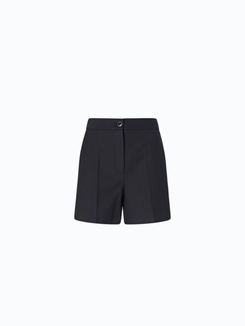 PINKO TAILORED SHORTS IN STRETCH WOOL-BLEND FABRIC