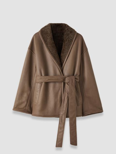 JOSEPH Manu Textured Shearling Jacket