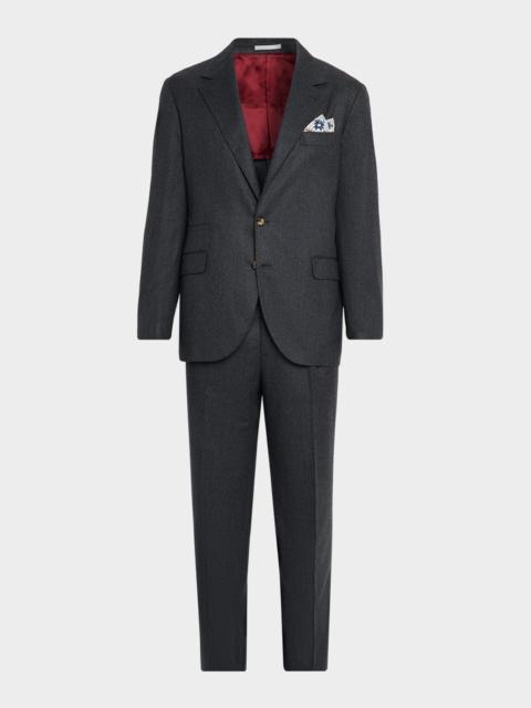 Brunello Cucinelli Men's Wool Flannel Two-Piece Suit
