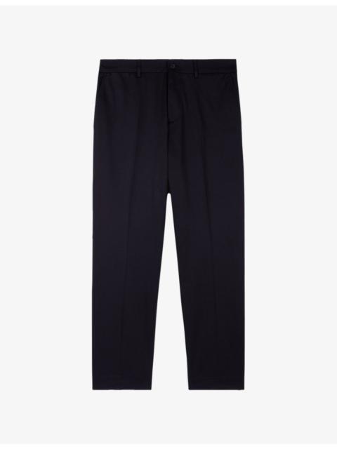 The Kooples Tapered-Leg Stretch-Cotton Chino Trousers