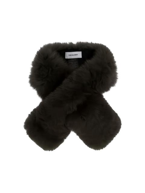 Yves Salomon faux-fur cotton scarf