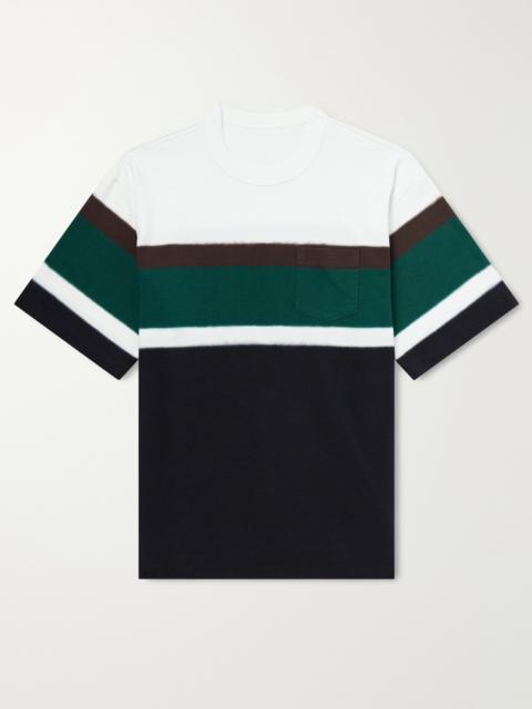 sacai Chusen-Dyed Cotton-Jersey T-Shirt