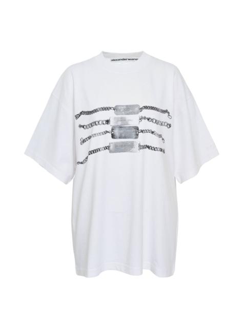 Alexander Wang Short Sleeve Chain Graphic Tee