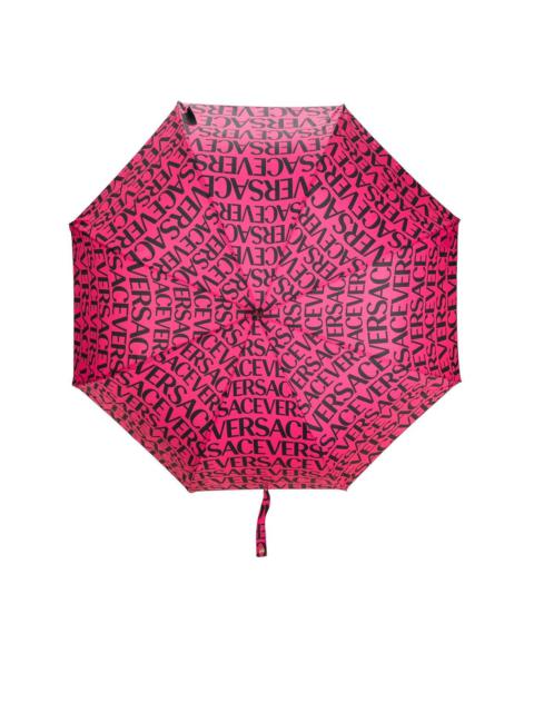 VERSACE logo-print umbrella