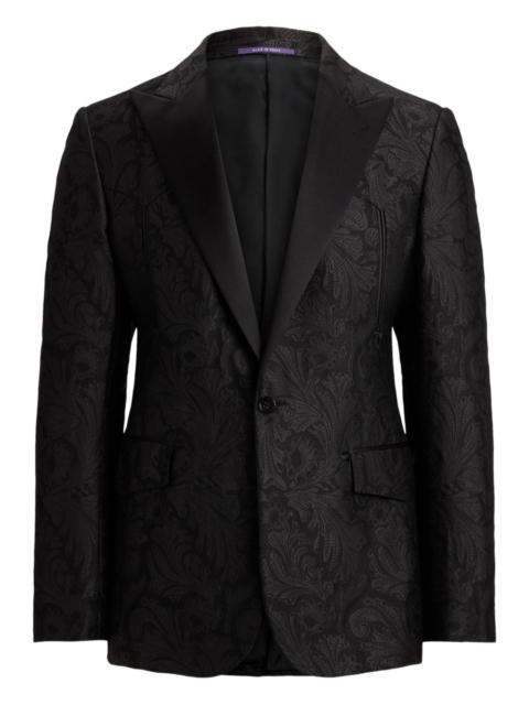 Ralph Lauren paisley-jacquard single-breasted blazer