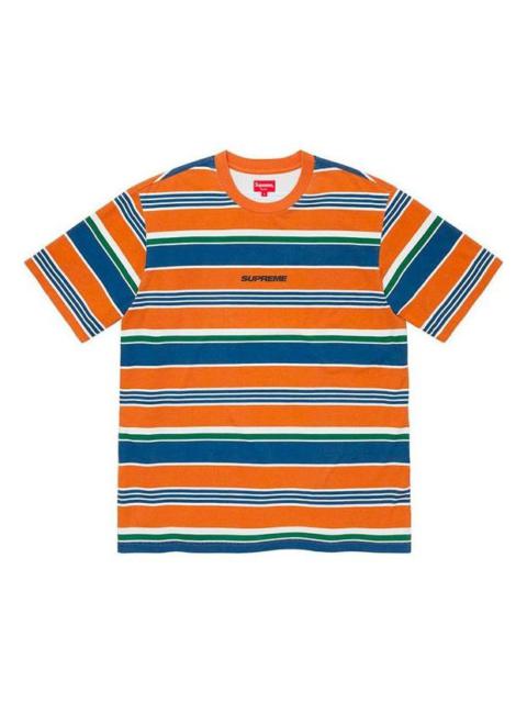 Supreme Supreme FW19 Week 1 Stripe S/S Top Short Sleeve Unisex Orange SUP-FW19-209