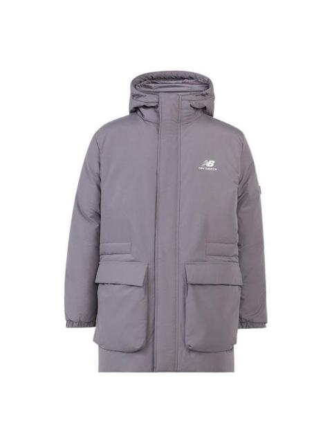 New Balance New Balance Windproof Long Down Jacket 'Grey' AMJ23341-ZNC