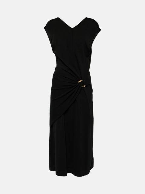 Jil Sander 수집된 sleeveless 미디 드레스