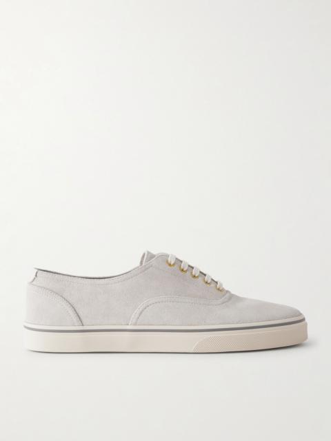 Brunello Cucinelli Suede Sneakers White