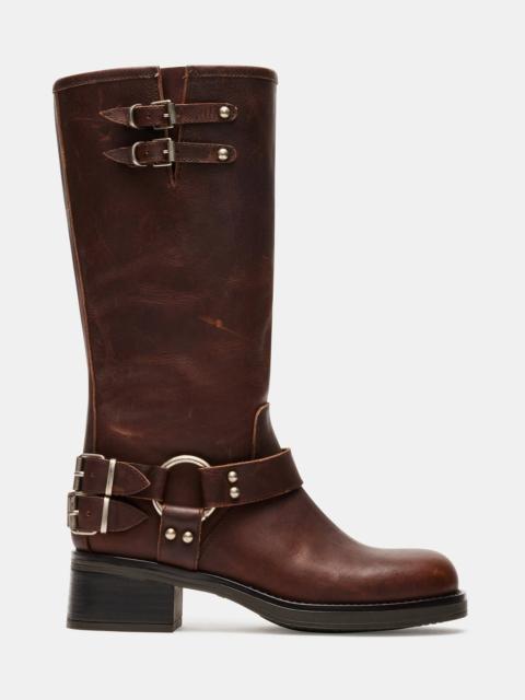 STEVE MADDEN ASTOR BROWN LEATHER
