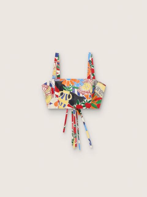 Golden Goose Women's cotton top with multicolor print