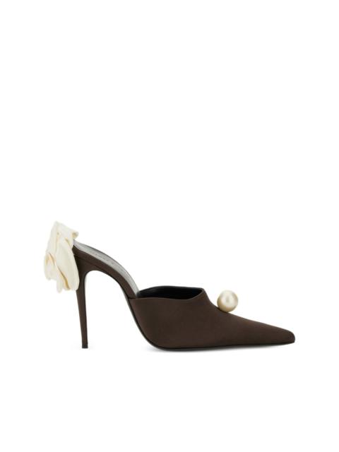 【関税込み】MAGDA BUTRYM★ローズ サテン ミュール Magda Butrym x H&M + Transparent-Strap Mules with Rose
