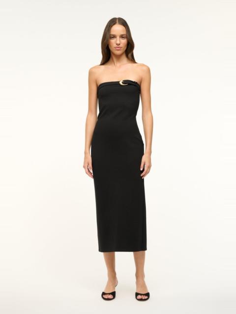 STAUD BEEKMAN DRESS BLACK